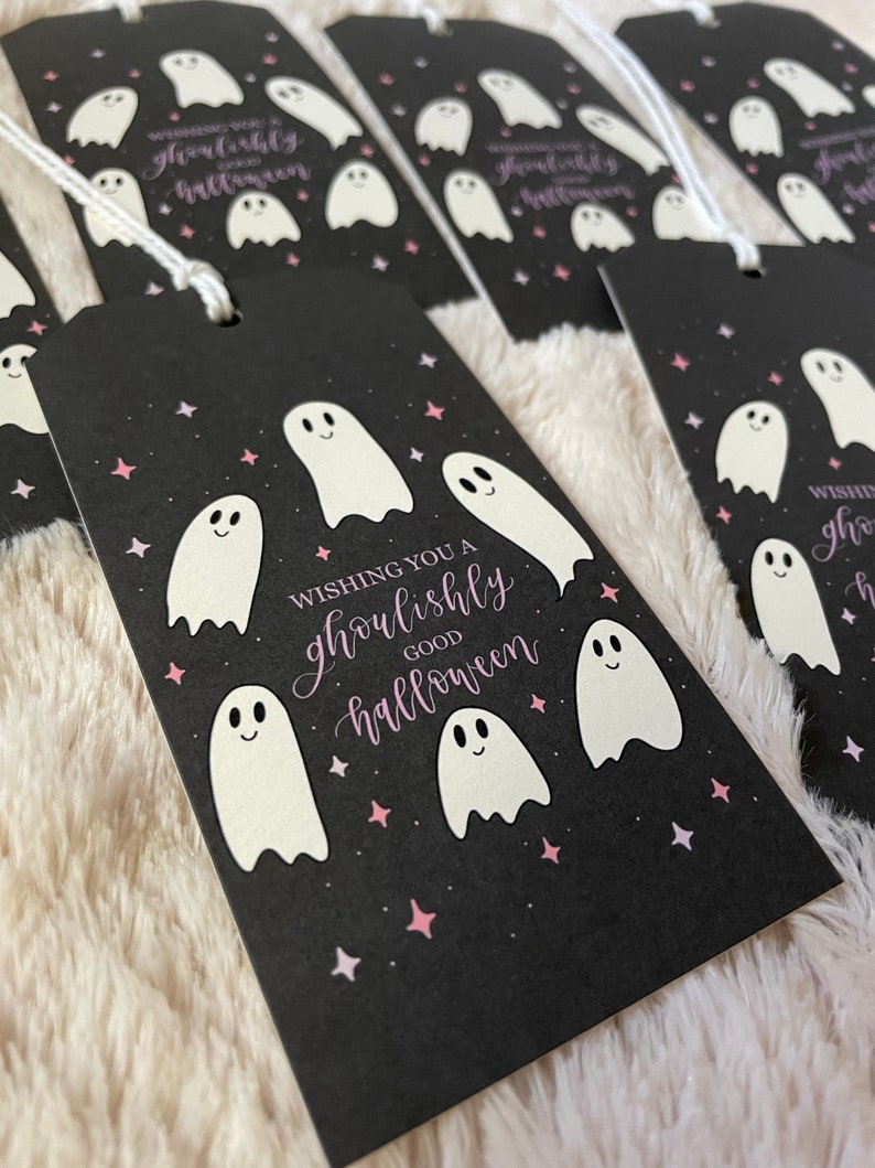 Halloween Tags Halloween Boo Basket Tags Boo Basket Halloween Gift Tag Halloween Bag Tag Cute Spooky Halloween Gift Tag Ghost image 1