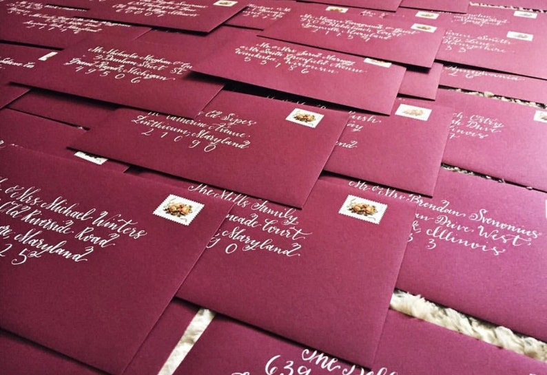 Envelope Addressing Calligraphy Envelope Addressing Etsy