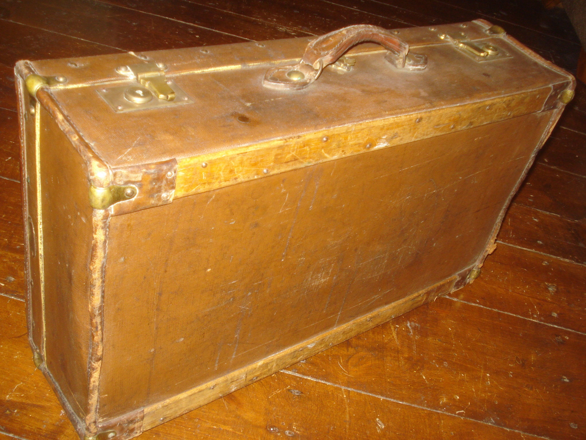 Kensington trunk, leather, XL - Newport