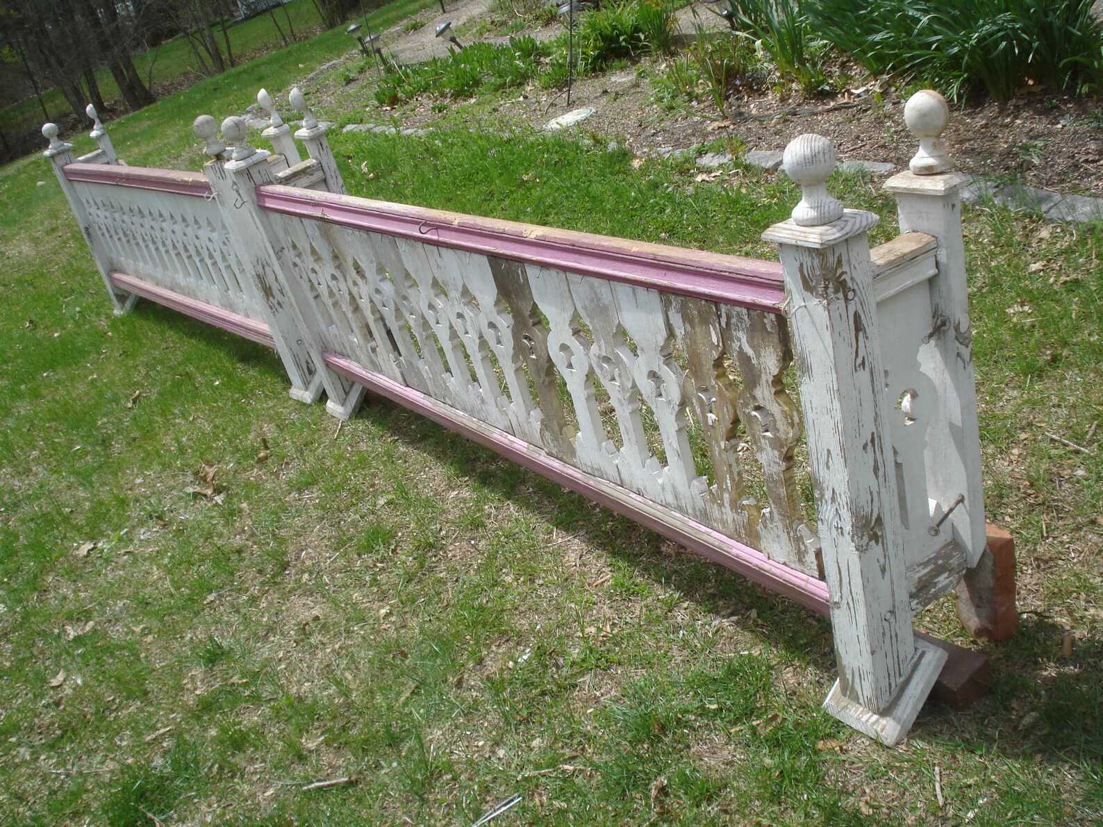 Vintage Porch Railing Balustrade Gingerbread Cottage Style, Rare