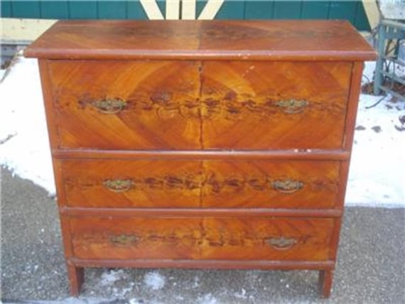 Antique Grain Painted Butlers Desk Early Mid 1800 S Rare Etsy