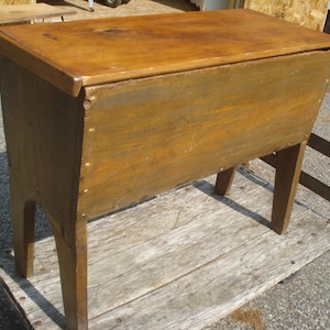 Antique Pine Dough Box / Proofing Box - Table with Storage