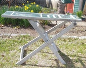 Antique Rustic Folding Ladder Upcycled ReCreated into Console Table