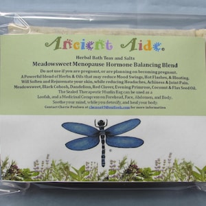 Herbal Bath Teas-Salts Meadowsweet Menopause Hormone Balancing Blend