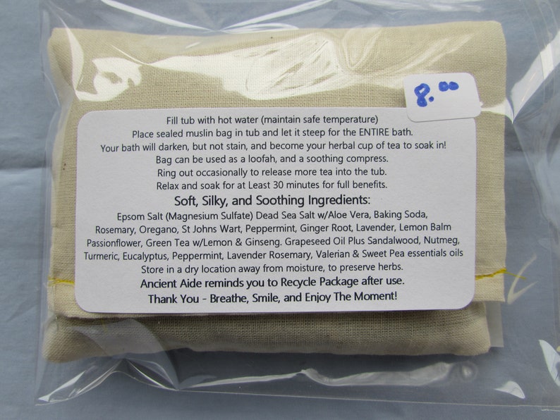 Herbal Bath Teassalts Fibromyalgia, Nerve & Deep Muscle Pain Blend Etsy