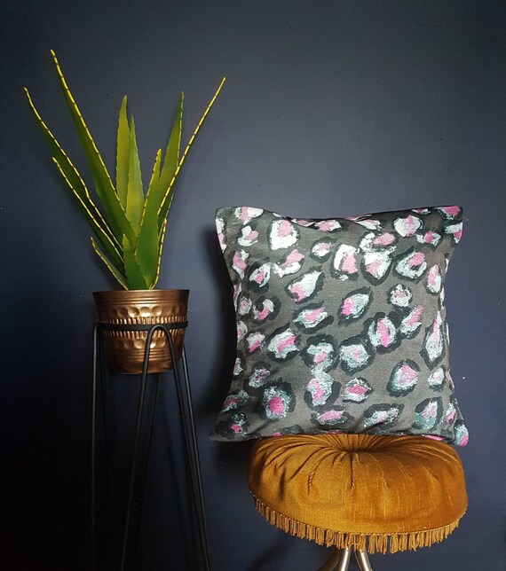 Opulence Leopard Print Decorative Pillow Cushion Etsy