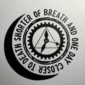 Sticker Pink Floyd TIME : la face cachée de la lune Sticker