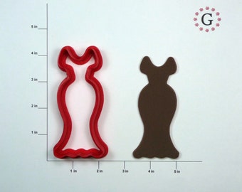 Evening Gown Cookie Cutter