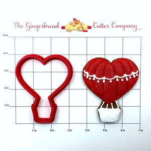 Heart Hot Air Balloon Cookie Cutter