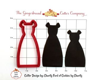 Bridesmaid Dress Cookie Cutter - 2 Size Options