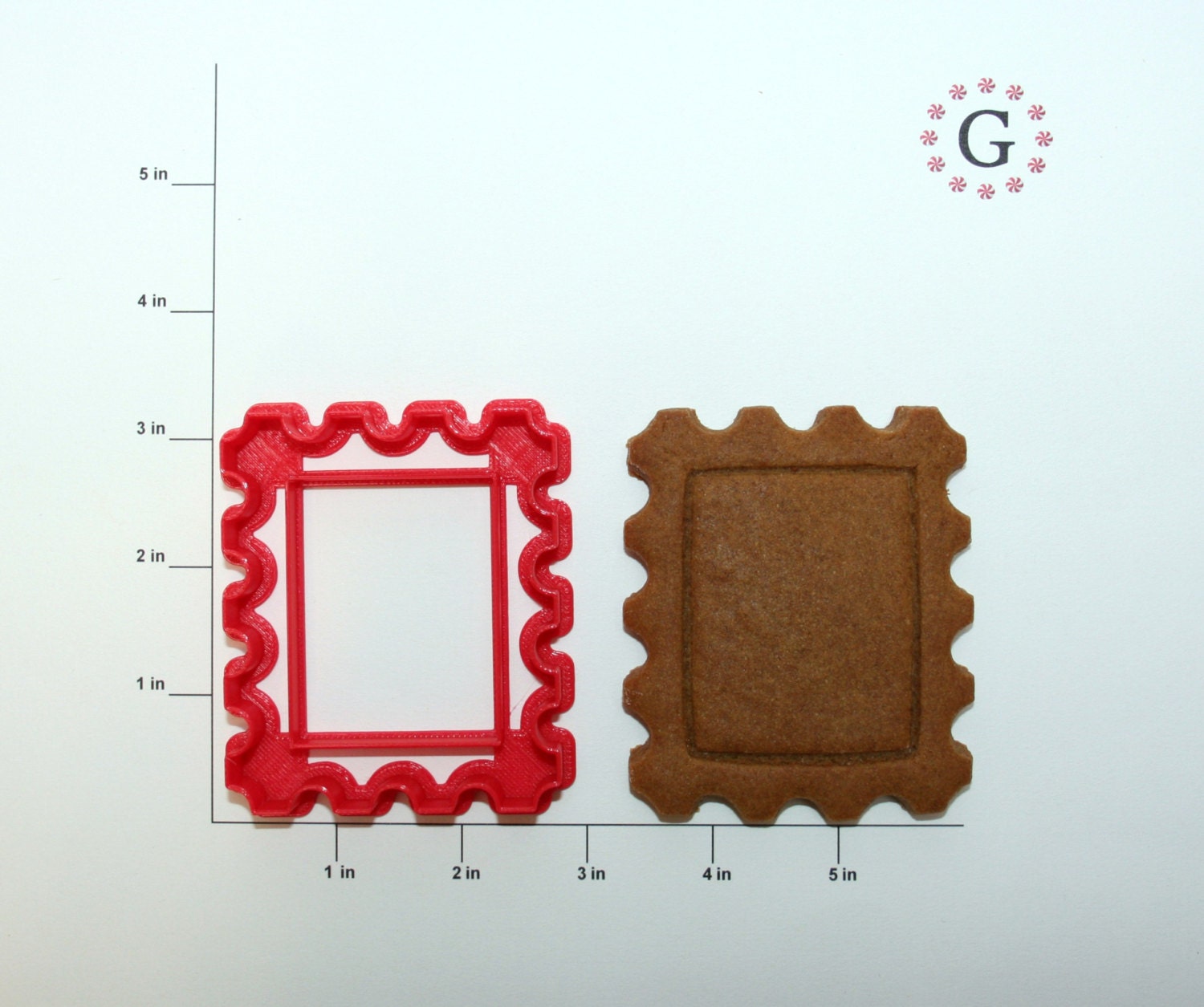 Postage Stamp Cookie Cutter Etsy