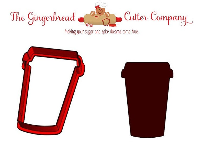 Coffee To Go Cup Cookie Cutter image 1