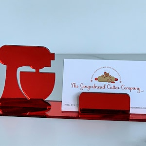 Business Card Holder Mirrored Acrylic
