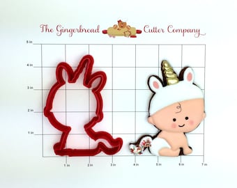 Unicorn Baby Cookie Cutter