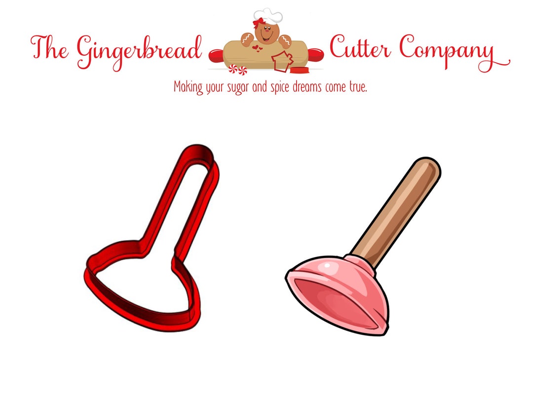 Plunger Cookie Cutter Etsy
