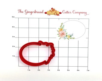 Floral Oval Cookie Cutter