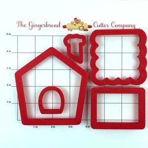 Gingerbread Sugar Plum House Cookie Cutter Set