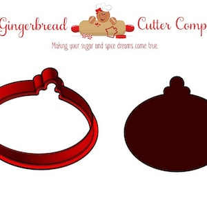 Christmas Ornament - Oval Cookie Cutter