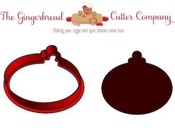 Christmas Ornament - Oval Cookie Cutter