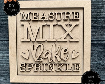 Measure Mix Bake Sprinkle DIY Project