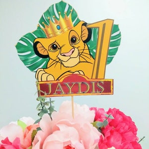 Lion King Birthday Centerpiece Sticks; Lion King Baby Shower; Simba Party Decor; Lion King Table Decoration; Lion King Party Supplies