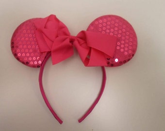 Minnie mouse moño - Etsy España