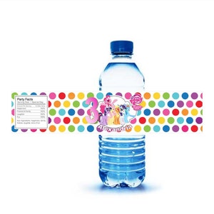 My Little Pony Water Bottle label-PRINTED-Personalized My | Etsy