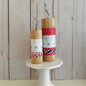 wood firecracker decor, 4th of July decor, patriotic decor