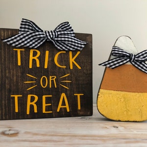 Süßes oder Saures Mini-Halloween-Zeichen-Set