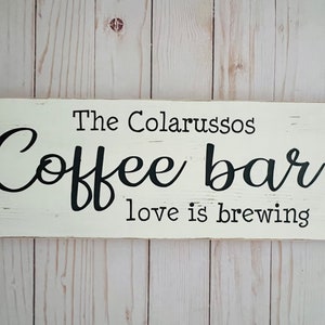 Personalized Coffee Bar Sign