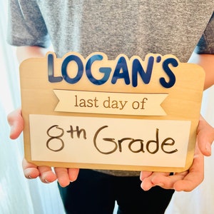 Last day first day dry erase sign, last day of school sign