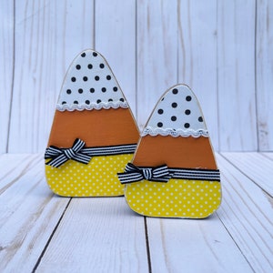 Candy corn dekor halloween dekor holz candy corn