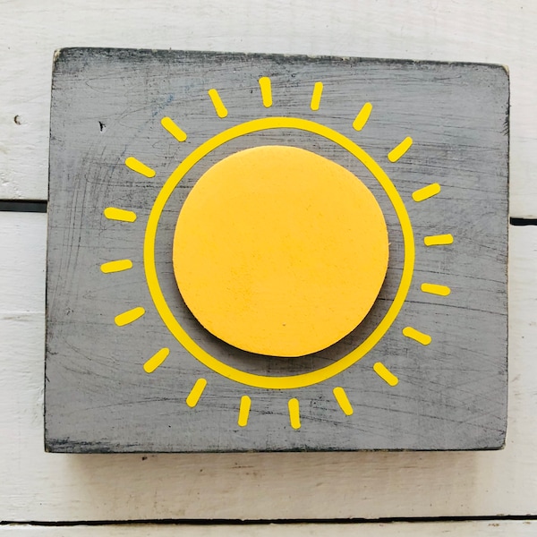 Mini Sun wood sign