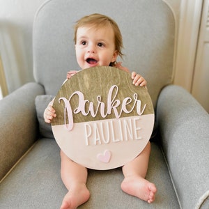 Round Name Sign