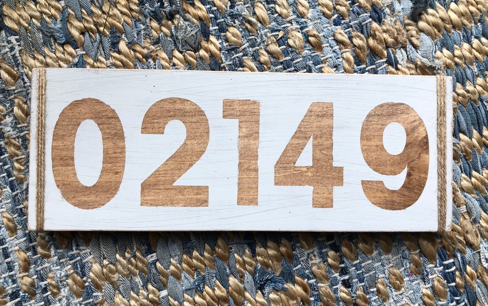 Zip Code Wood Sign - Etsy
