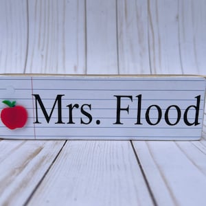 Lehrerschild, Klassenzimmerschild Holzschild