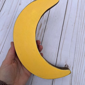 Moon wood sign