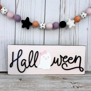 Ghost Halloween sign