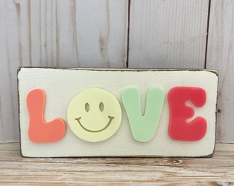 Love wood sign