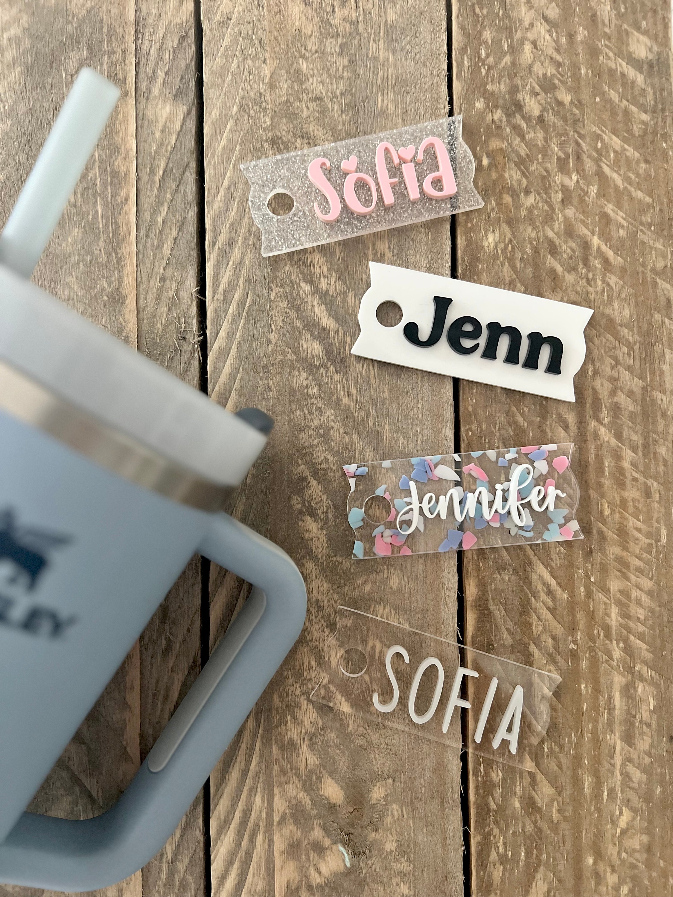 20oz 30oz 40oz Stanley Tumbler Name Plate, Name Tag, Personalized 