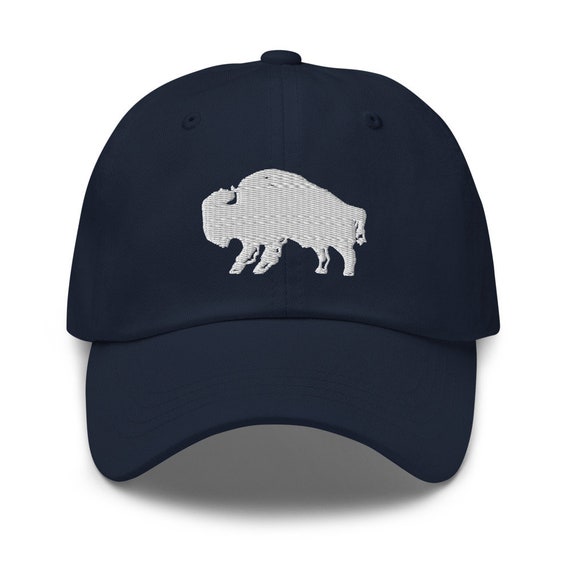 White Bison Embroidered Hat Bison Embroidery Buffalo Love Etsy
