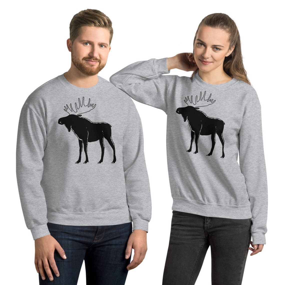 Moose Sweatshirt Moose t-shirt Men's moose shirt Moose | Etsy