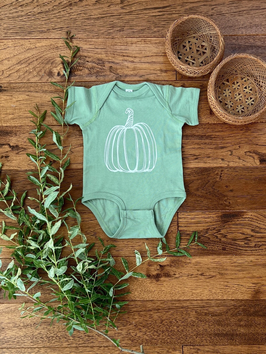 Pumpkin Bodysuit Little Pumpkin Halloween Baby Pumpkin Etsy