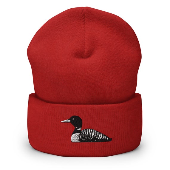 Loon Cuffed Beanie Embroidered Loon 