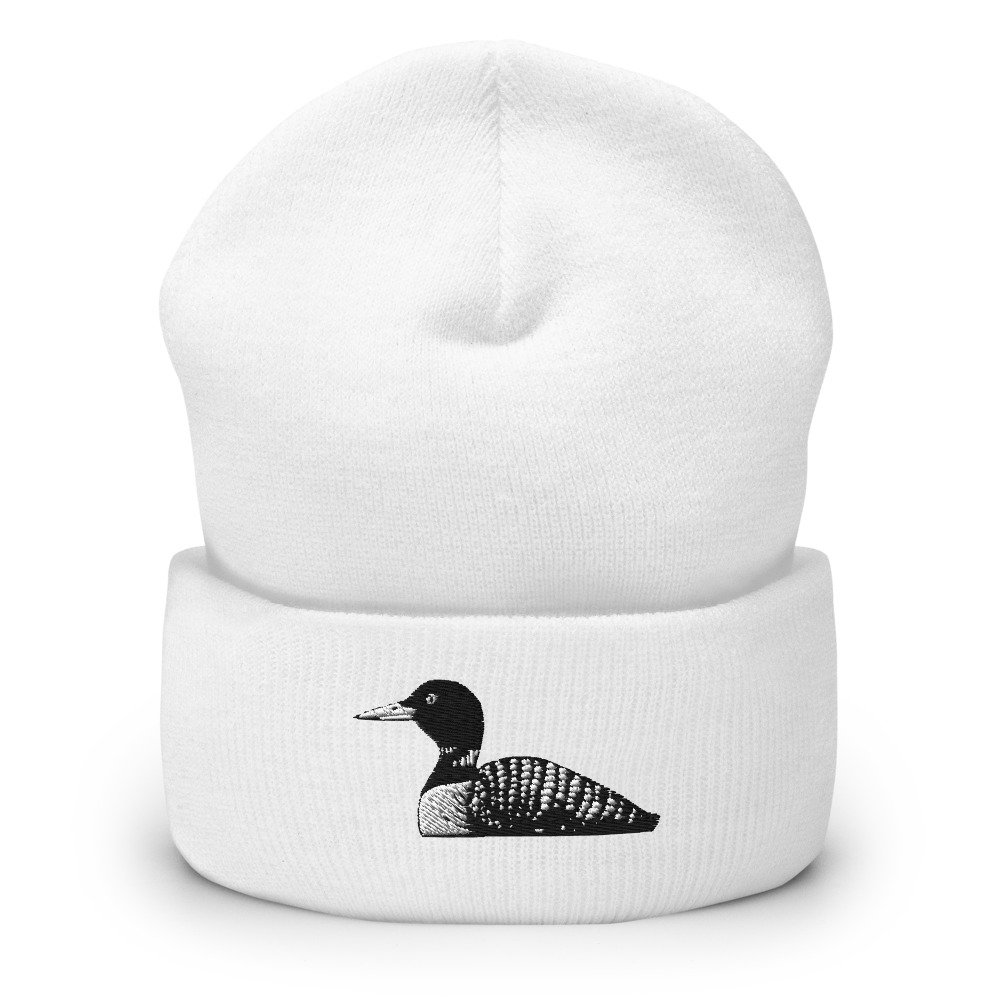 Loon Cuffed Beanie Embroidered Loon 