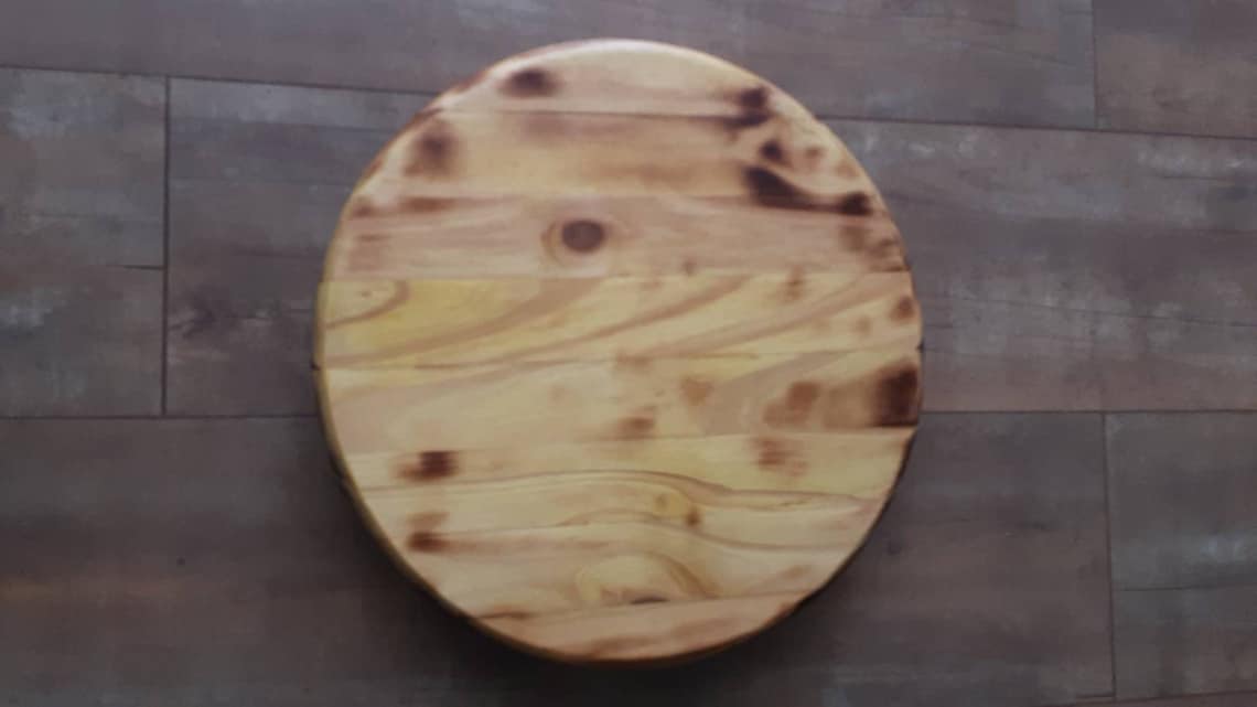 Pine Burnt Wood Food Safe Lazy Susan/15 Inch Burntwood Natural Etsy