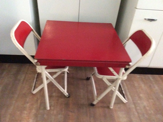 child's folding table and chairs