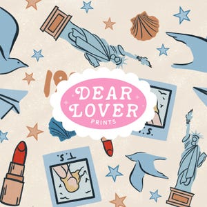 Patrón sin costuras de Swifts 198.9 Pop Star Beach, archivo digital PNG de 300 DPI, patrón para telas, patrones sin costuras de vinilo / Swiftys / Eras Tour