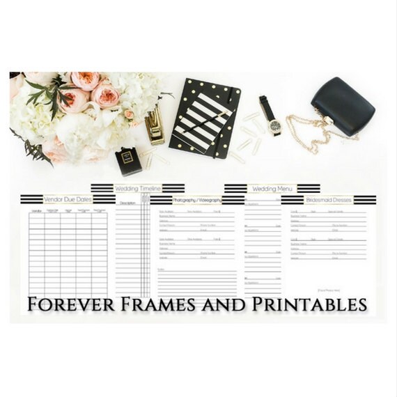 Wedding Planner Printable, Wedding Planner Book, Wedding Planner ...