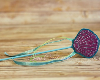 Seaweed Boa Mermaid Costume Accessory Kit Shell Necklace and Magic Wand